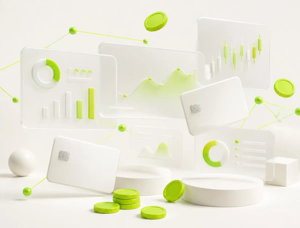 Businesses connected through international payment flows, dashboards and currencies